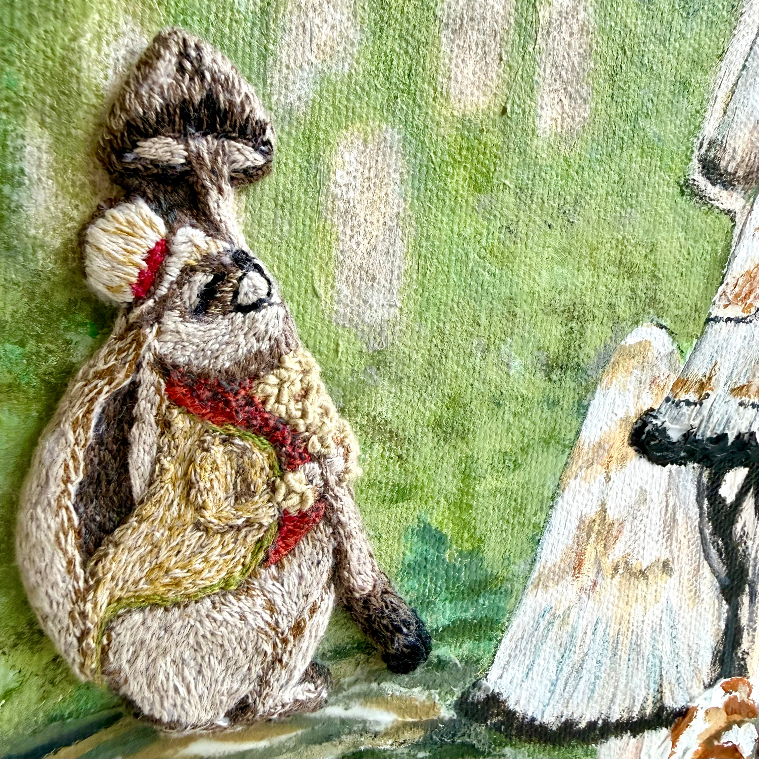 Belinda Kay - Rabbit under a mushroom